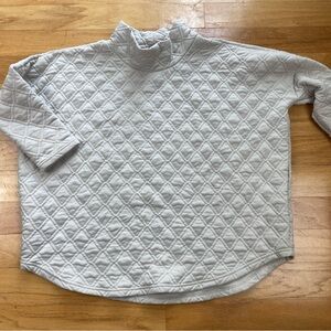 Tuckernuck Sport Ally Sand quilted funnel neck swing sweatshirt XL XXL